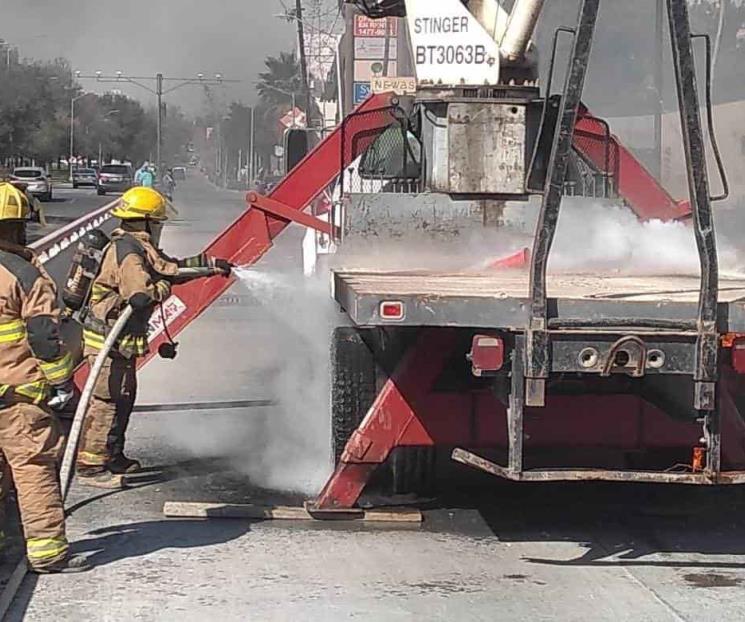 Alarma incendio en grúa