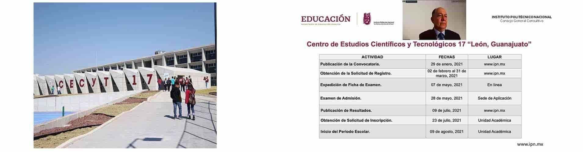 Emite Convocatoria para Bachillerato Bivalente del CECyT 17 Emite Convocatoria para Bachillerato Bivalente del CECyT 17