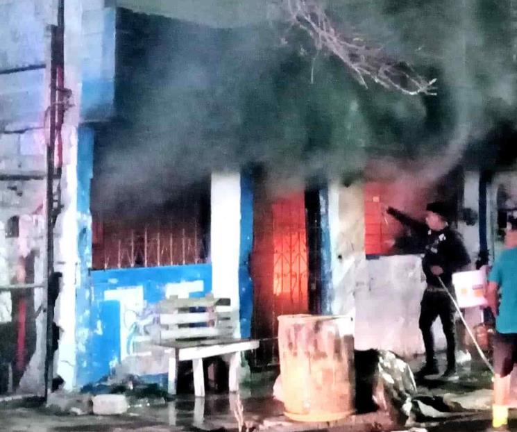 Acusa a su hijo de ocasionar incendio
