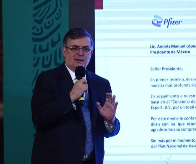 Pfizer envía carta a AMLO; reiniciarán suministro de vacunas