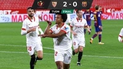 Saca Sevilla ventaja sobre Barça en semis de Copa Saca Sevilla ventaja sobre Barça en semis de Copa