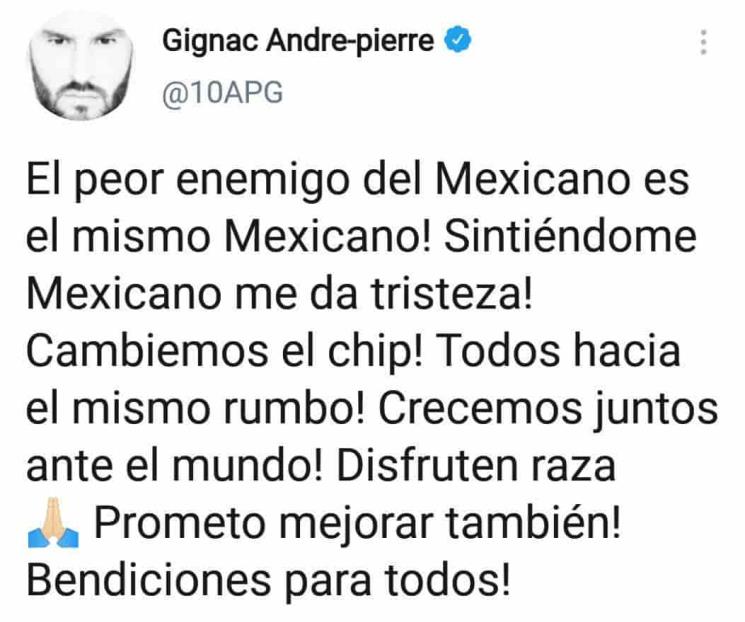 El peor enemigo de un mexicano es un mexicano: Gignac El peor enemigo de un mexicano es un mexicano: Gignac