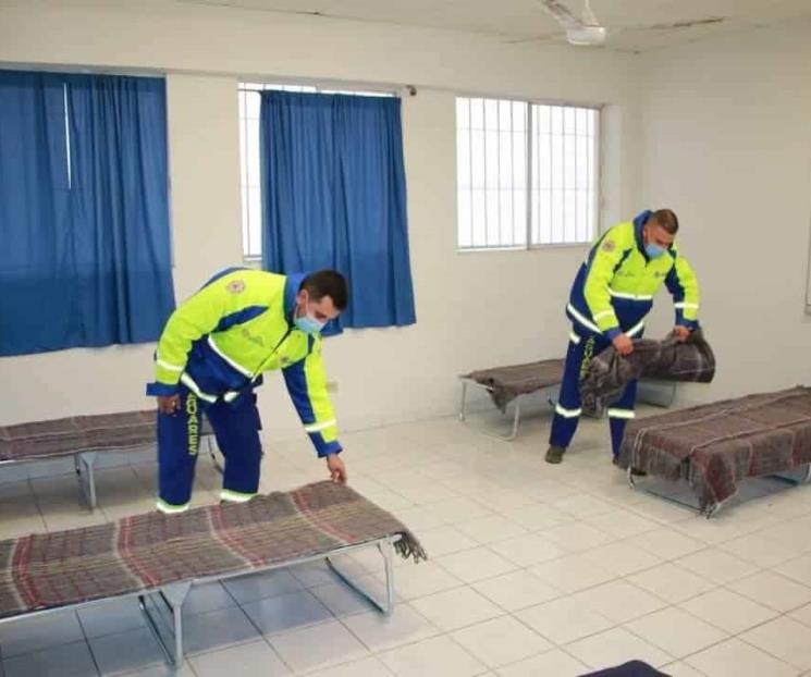 Habilitan albergues en Santa