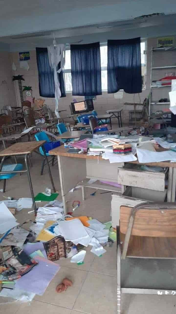 Delincuentes ingresaron a una escuela de Montemorelos para saquearla