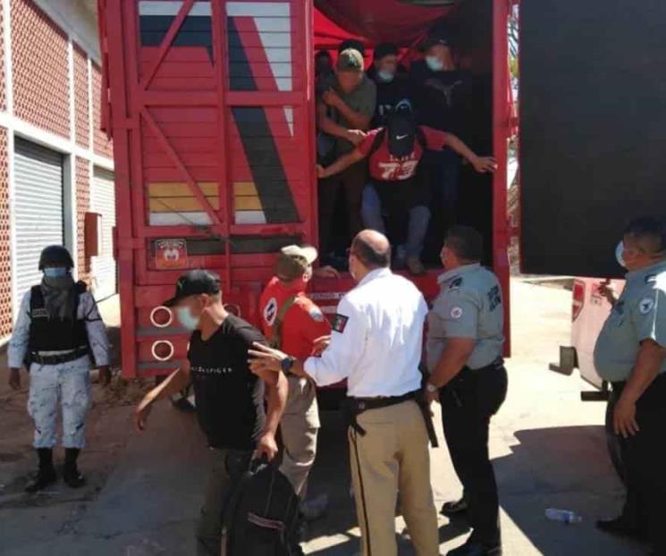 Rescatan 116 migrantes en Chiapas Rescatan 116 migrantes en Chiapas