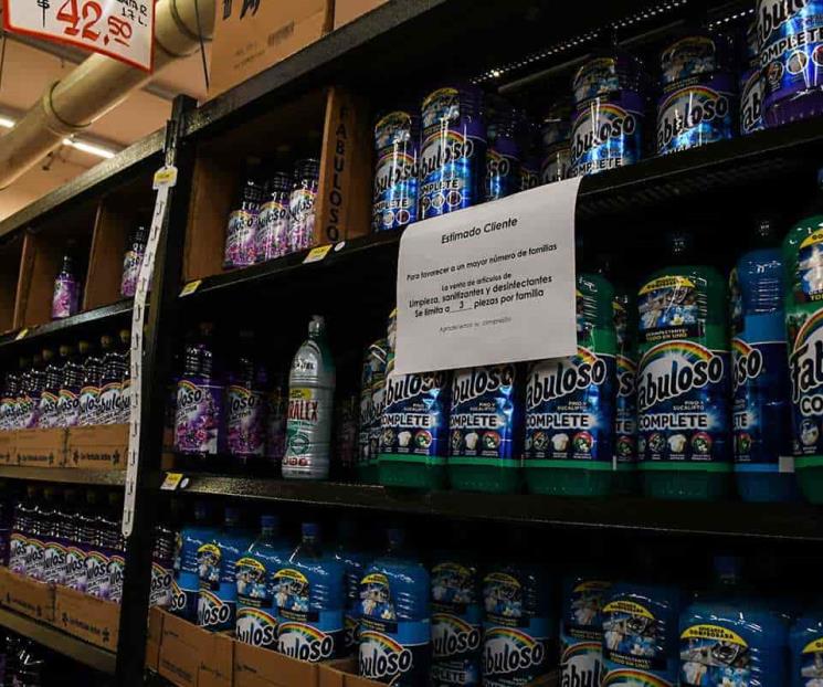 Artículos de limpieza y alimento, los de más desabasto