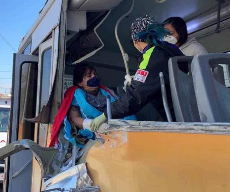 Deja choque una lesionada