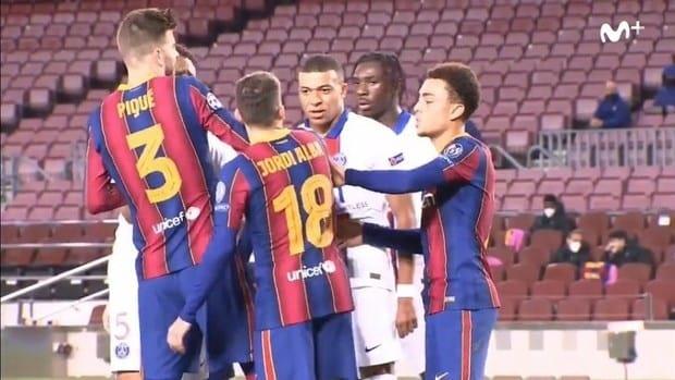 En la calle, yo te mato, Mbappé a Jordi Alba En la calle, yo te mato, Mbappé a Jordi Alba