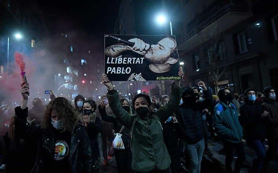Dejan protestas 14 detenidos en España Dejan protestas 14 detenidos en España