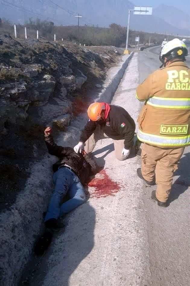 Dejan a hombre baleado en García Dejan a hombre baleado en García