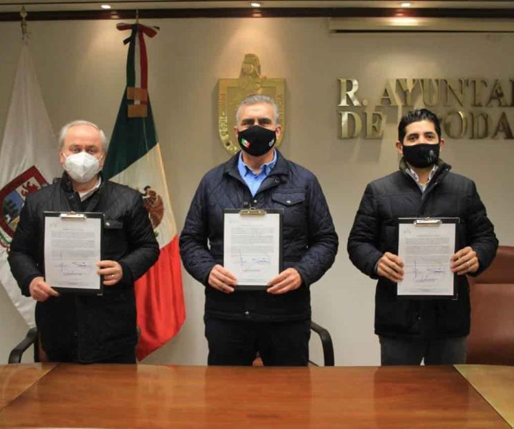 Firman carta compromiso Apodaca y FEDE Firman carta compromiso Apodaca y FEDE