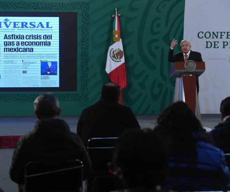 Exagerada, reacción de la prensa por crisis de gas natural
