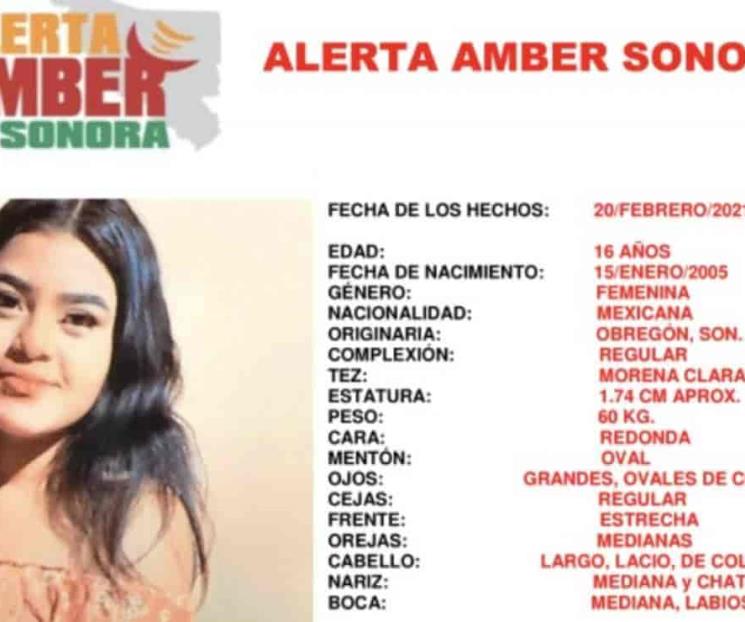 Activan Alerta Amber para la menor desaparecida en Sonora Activan Alerta Amber para la menor desaparecida en Sonora