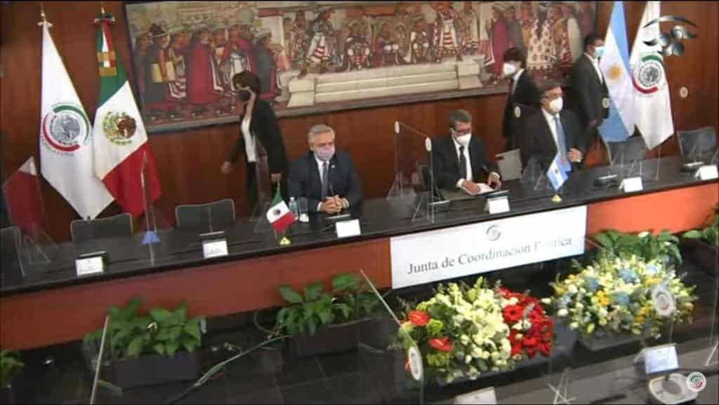 Inicia visita oficial de Alberto Fernández al Senado