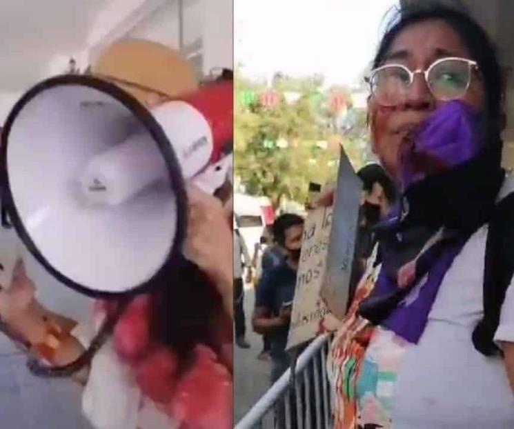 Golpean a manifestante contra Salgado Macedonio Golpean a manifestante contra Salgado Macedonio