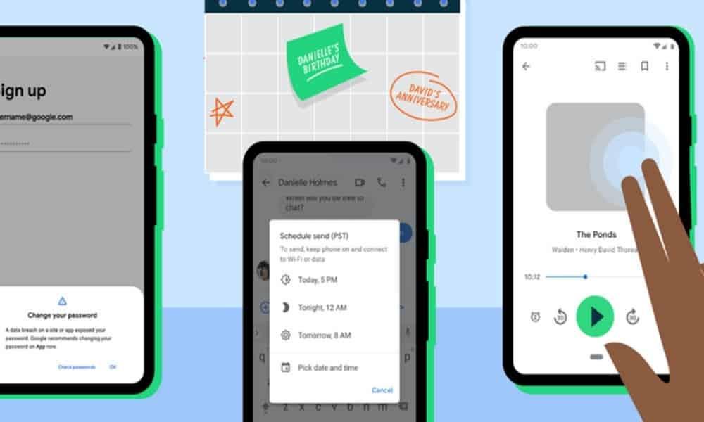 Anuncia nuevas funciones para Android antes de la versión 12