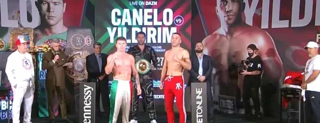 Canelo y Yildirim superan sin problemas la báscula Canelo y Yildirim superan sin problemas la báscula
