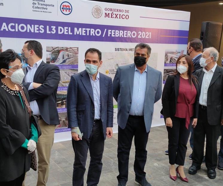 Inaugura Bronco Línea 3 del Metro Inaugura Bronco Línea 3 del Metro