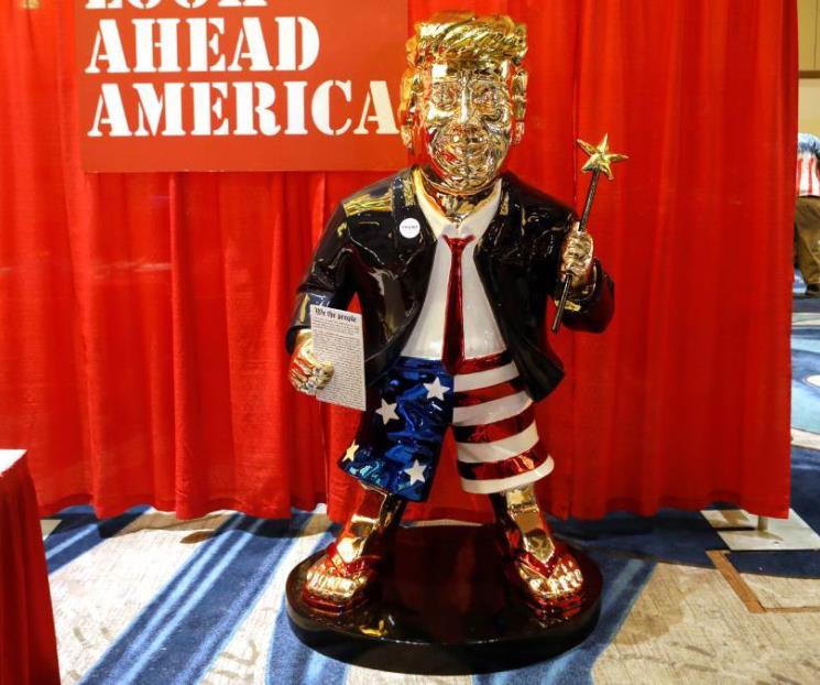 Causa sensación estatua mexicana de Donald Trump