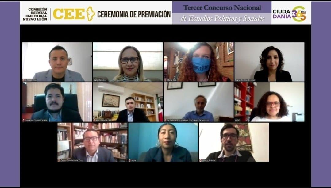 Premia CEE a mejores tesis de concurso de estudios políticos