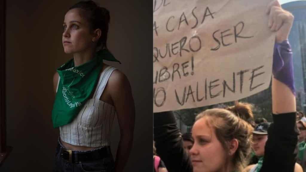 Natasha Dupeyrón alza la voz por el aborto legal