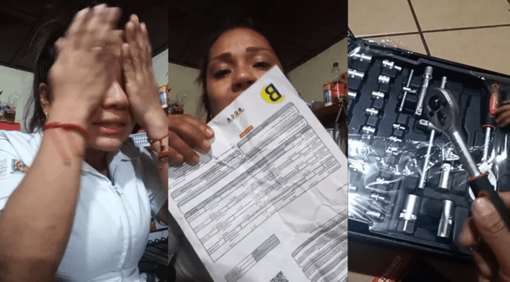 La mujer publicó su historia de estafa a través de una transmisión de Facebook