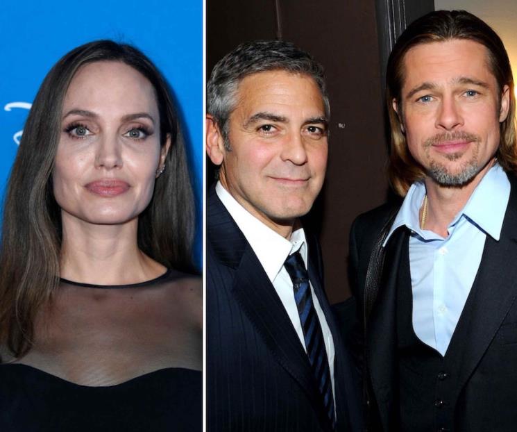 Aseguran que Angelina separó a Brad Pitt y George Clooney