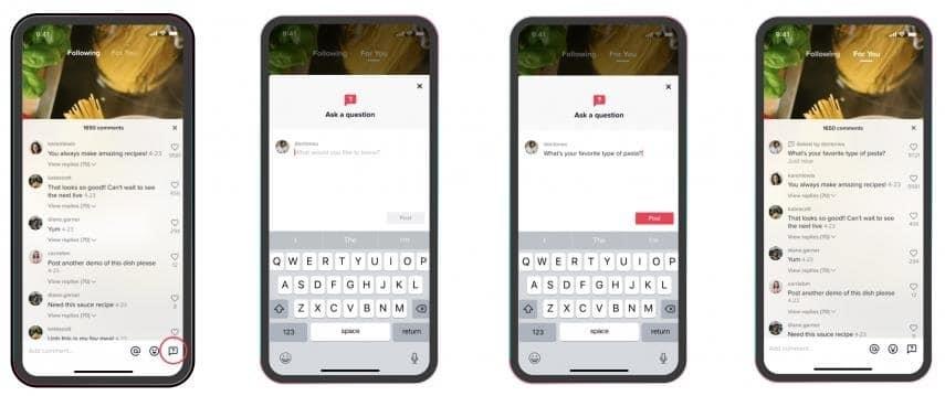 TikTok copia función de preguntas y respuestas de Instagram