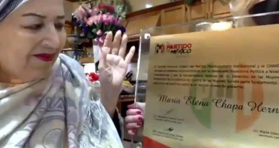 Rinde PRI homenaje a María Elena Chapa