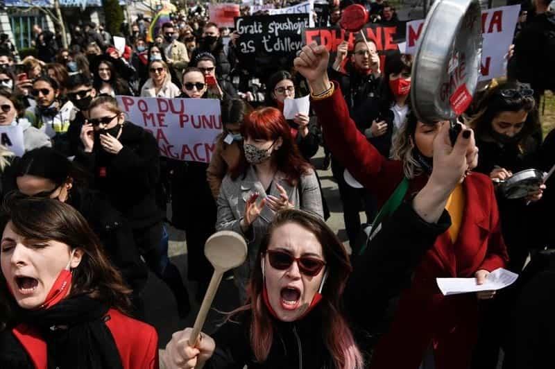 Marchas por el Día internacional de la Mujer en el mundo