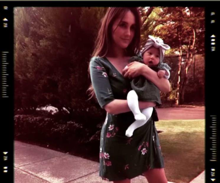 Dulce María muestra por primera vez el rostro de su bebé