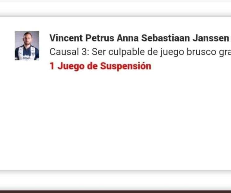 Le dan un juego de sanción a Vincent Janssen