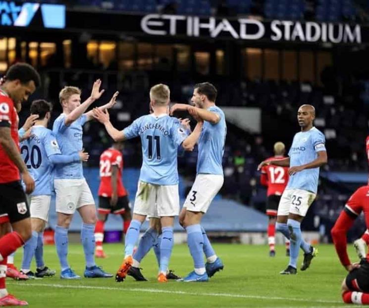El City no batalla y golea al Southampton
