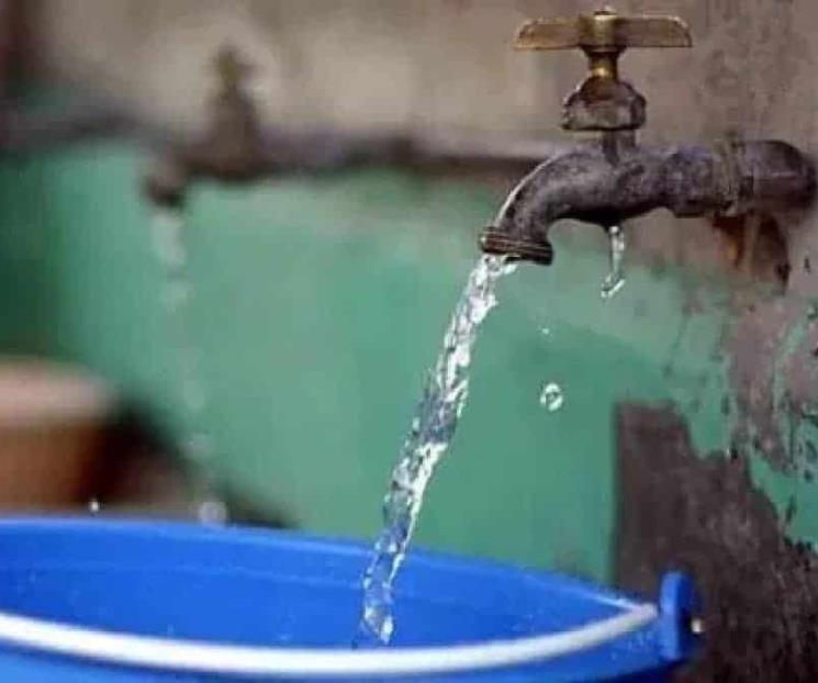 Anuncian cortes de agua y baja presión en 193 colonias