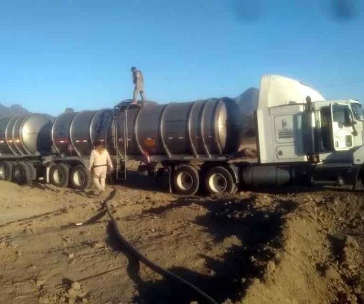 Aseguran gasolina robada