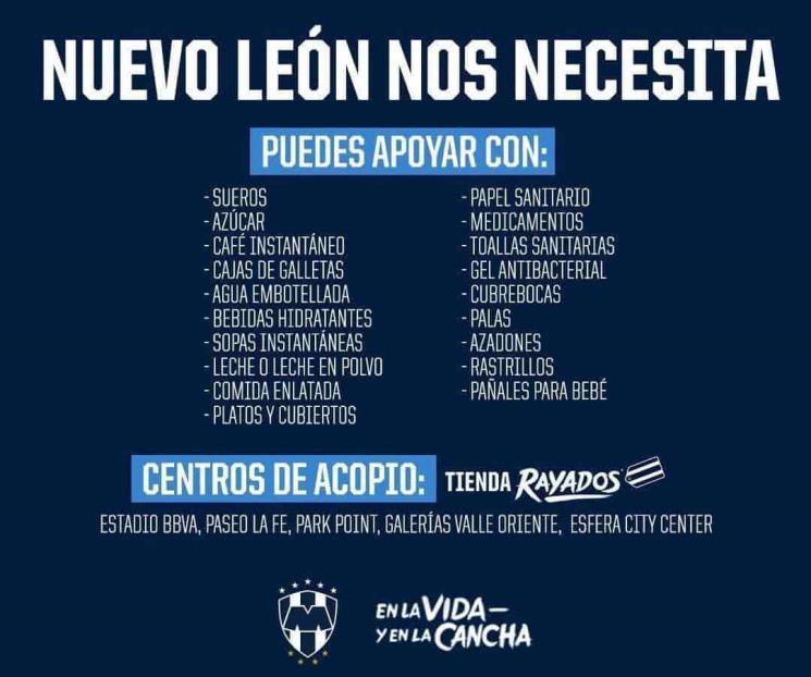 Tras incendio, Tiendas Rayadas sirven de centros de acopio