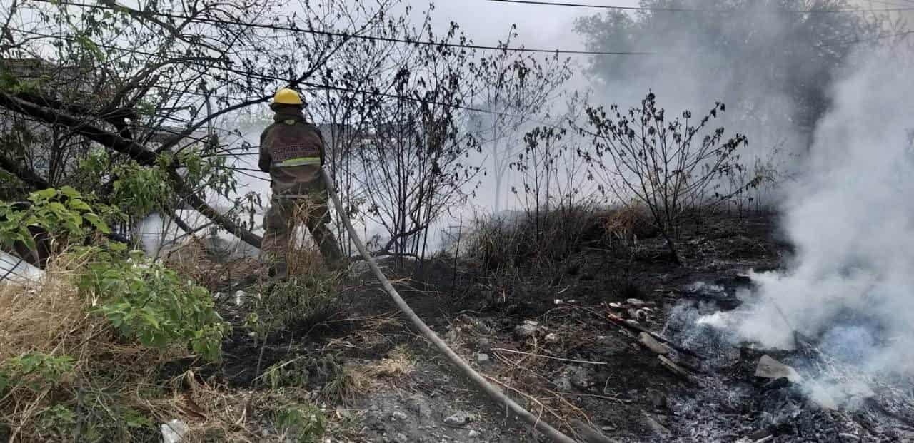 Alarma incendio en predio baldío