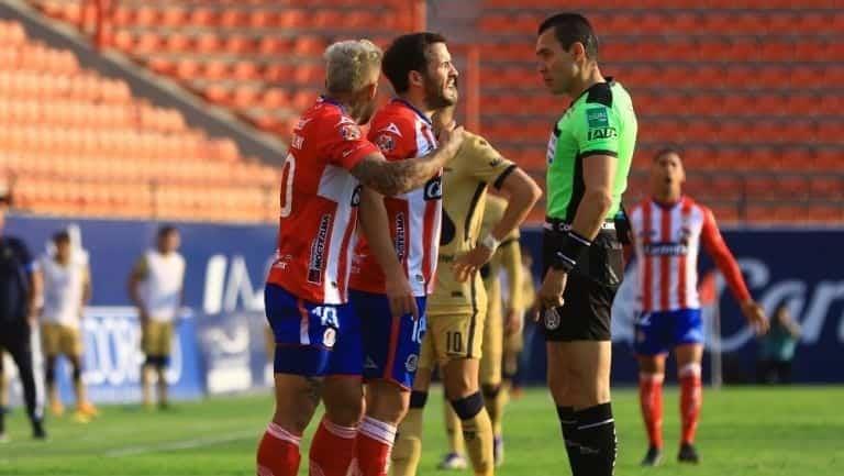 Brizio reconoce error arbitral que perjudicó al San Luis Brizio reconoce error arbitral que perjudicó al San Luis