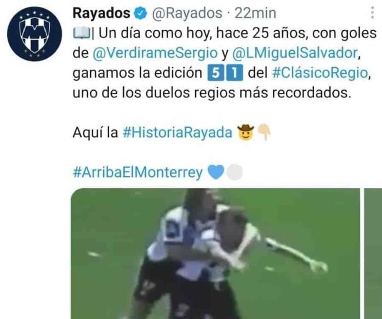 Recuerda Rayados el clásico del descenso