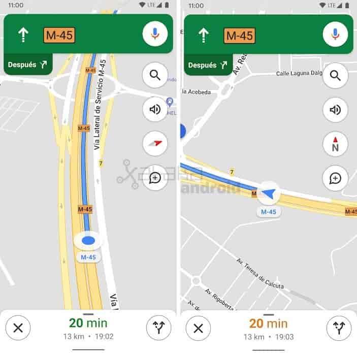 La navegación de Google Maps recupera la brújula La navegación de Google Maps recupera la brújula