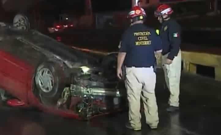 Se registran dos accidentes viales debido a llovizna