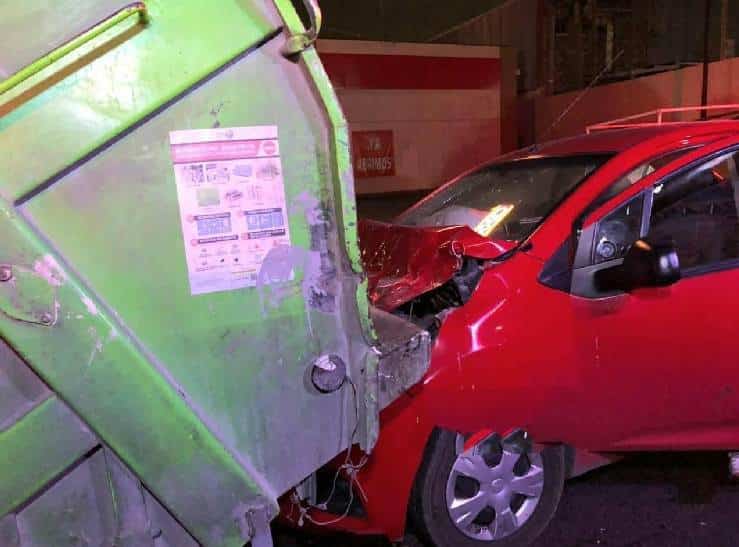 Dos personas lesionadas fue el saldo que dejó un choque por alcance