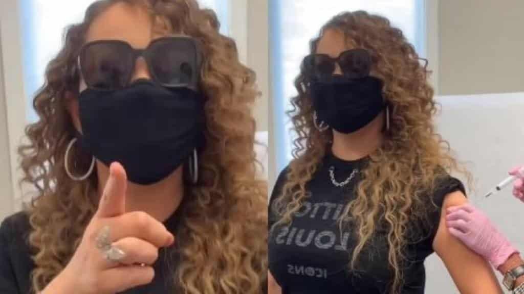 La reacción viral de Mariah Carey tras ser vacunada
