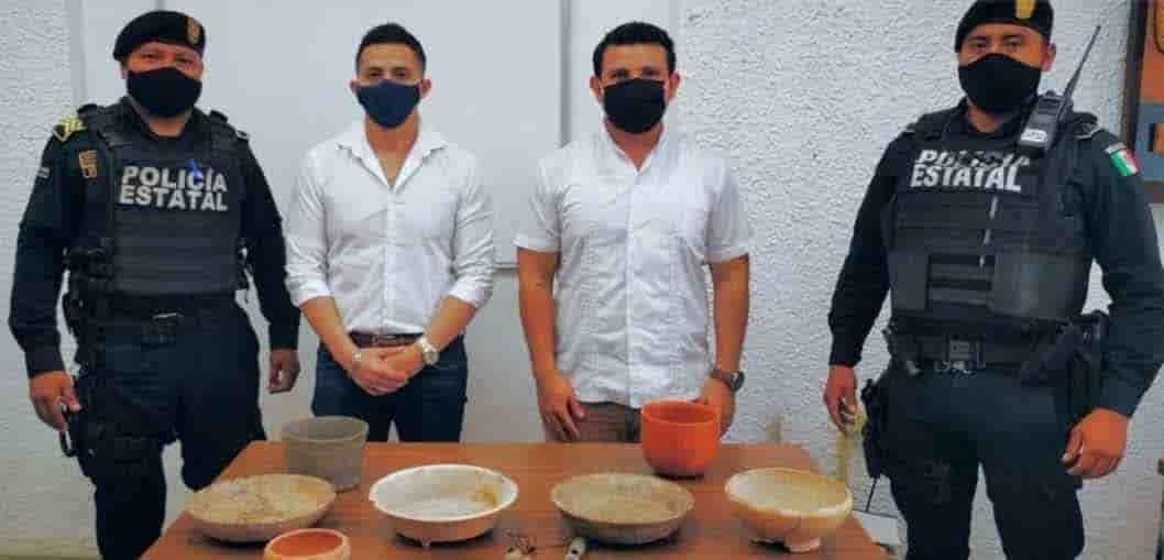 Recuperan en Yucatán piezas arqueológicas