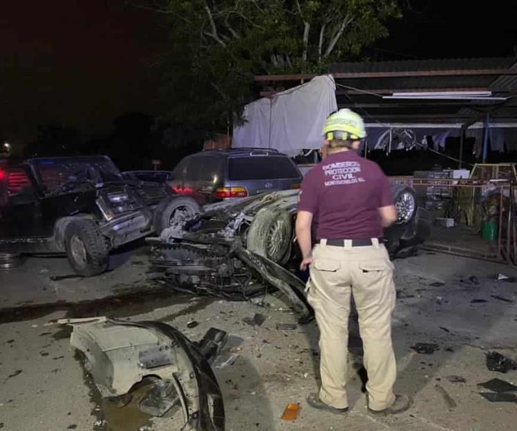 Muere conductor en choque en Montemorelos