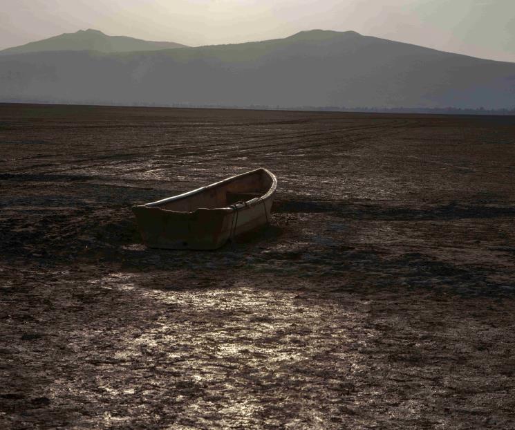 El agua es sólo un recuerdo en Lago de Cuitzeo