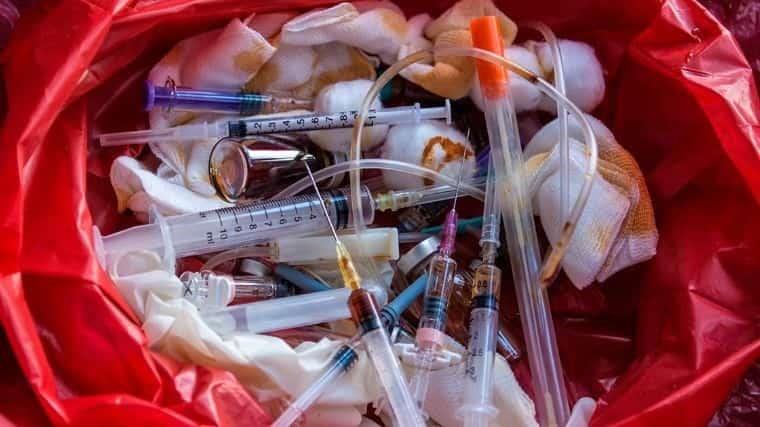 Residuos sanitarios, sin plan de control