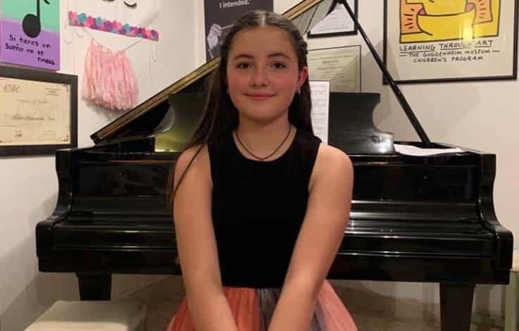 Premios y recitales de María Hanneman, pianista de 14 años