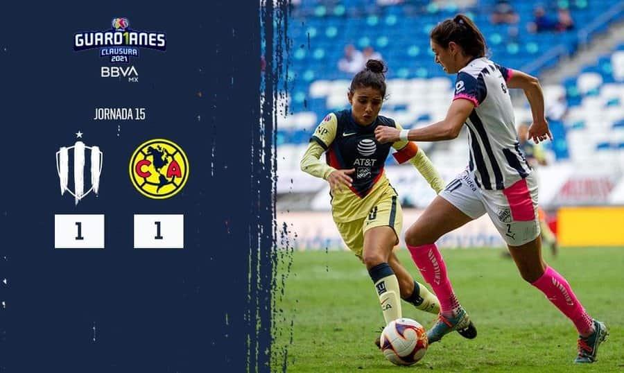 Se conforman las Rayadas con empate ante América
