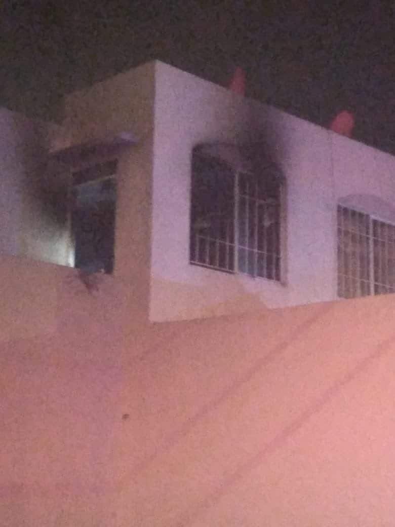 El incendio de un domicilio se registró en la Colonia Ferrocarrilera